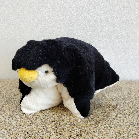 Penguin My Pillow Pet Black / White Pillow Pet Pee-wees Plush Preowned - Picture 3 of 14